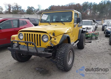 2000 Jeep Wrangler Sport z USA, uszkodzony, nr VIN 1J4FA49S8YP762461